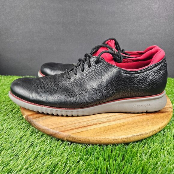 Cole Haan 2.ZeroGrand Mens Size 11.5 M Black Laser Wingtip Leather Oxford C34497 main image 6